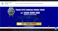 Desktop Screenshot of duncanhonda.com